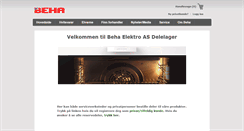 Desktop Screenshot of deler.beha.no